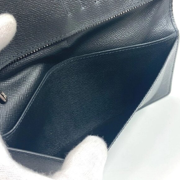LOUIS VUITTON M60622 Epi Portefeuille Brazza Long Wallet Epi Leather Noir Black - Picture 15 of 16